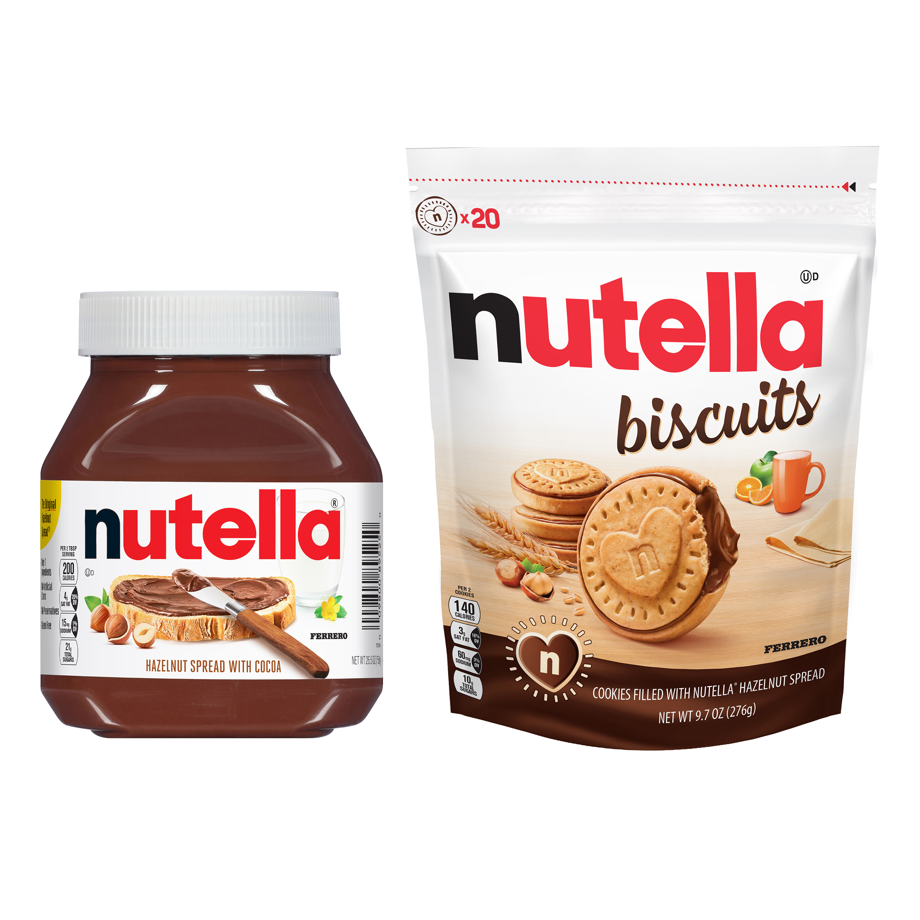 Nutella Biscuit & 26.5oz Jar Combo