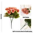 thumbnail image 2 of Clearance Under $10 Artificial flowers, Artificial Pansy Flowers Outdoor Spring Flowers Wildflower Plants Faux Impatiens Red For Window Box Wedding Outside Garden Porch Decor, 2 of 8