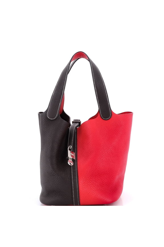 Pre-Owned Picotin Lock Bag Bicolor Clemence MM By Rebag