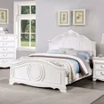 thumbnail image 5 of Twin Size Bed Dresser Mirror Nightstand 4pc Bedroom Furniture Set White Formal Faux Wood Carved, 5 of 8