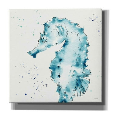 Epic Graffiti 'Deep Sea XI' by Anne Tavoletti, Canvas Wall Art, 37"x37"