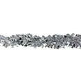 thumbnail image 2 of Northlight 12' x 4" Unlit Shiny Holographic Silver Christmas Tinsel Garland, 2 of 3