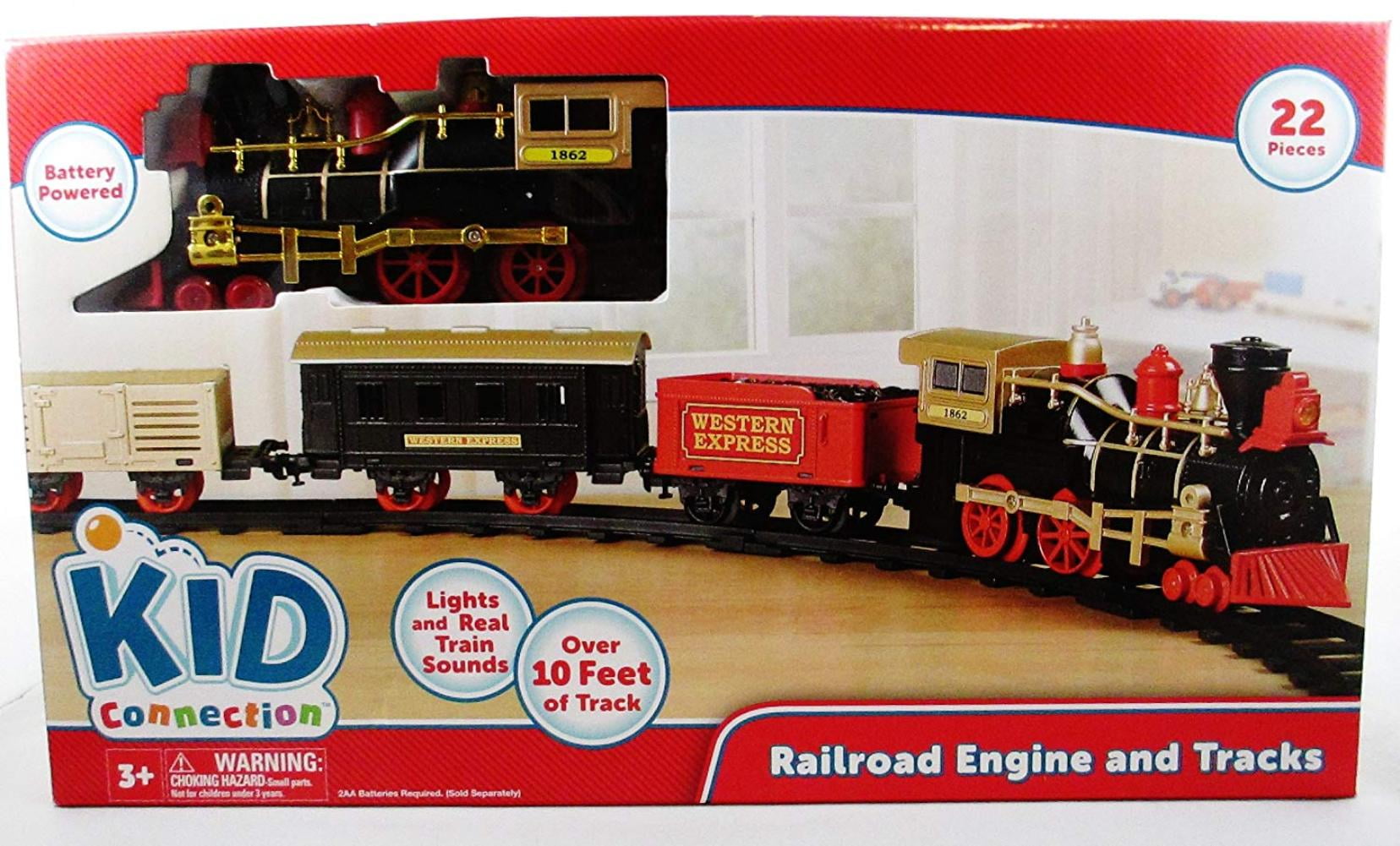 kid connection train set 22 pieces walmart
