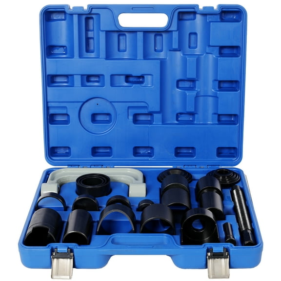 21PCS Heavy Duty Ball Joint Removal Kit,Upper and Lower Automotive Ball Joint Press Removal Tool Kit,Blue Plastic Case