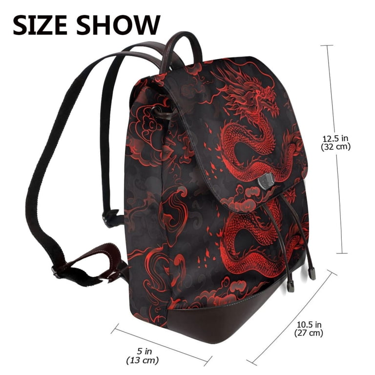 dragon leather backpack Couture bag the Vikings retaliate with arrows and swords Restyle Black Phantom Dragon Skin