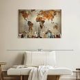 thumbnail image 2 of Elephant Stock Rusty World Map Wall Art - Horizontal Canvas Wall Art - Living Room Wall Decor - Map Canvas - Orange And Beige Decor - 39" x 26", 2 of 8