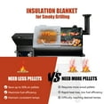 thumbnail image 6 of Z Grills Thermal Insulation Blanket Fire-Resistant 3-Layer Construction for Enhanced Temperature Preservation, Pellet Savings, Snow Resistance and Waterproof, 6 of 6