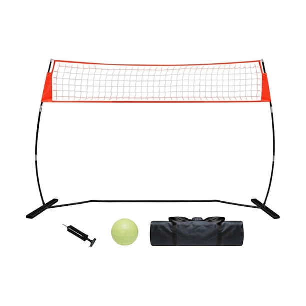 Red de entrenamiento de voleibol Red de voleibol portátil con bolsa de almacenamiento Rojo