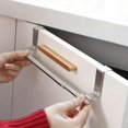thumbnail image 2 of Retractable Towel Rack - Space-Saving Punching-Free Design, Durable Stainless Steel Construction, Adjustable Single Rod for Kitchen and Bathroom Organ, 2 of 5