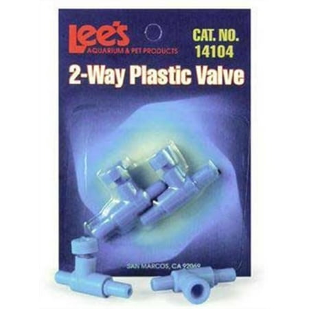 Lee's Pet Products ALE141042 2-Way Card Plastic Valve for Aquarium Pumps, Lees plastic valve 2 way 2cd By Lees Pet