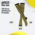 thumbnail image 5 of Dress-Up-America Knee High Socks Striped Socks for Kids - Costume & Everyday Wear -  Yellow & Black, 5 of 8