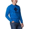 thumbnail image 2 of Columbia Mens Trek Crew Bright Indigo Large, 2 of 5