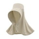 thumbnail image 5 of Sombrero de sol tipo chal de ala ancha para mujer, ideal para escalada, pesca al aire libre y como accesorio portátil y ligero. Beige, 5 of 9