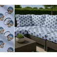 thumbnail image 7 of Outdoor Waterproof Taffeta Fabric By 5 Yard - Soimoi Block Pattern Blue | UV Resistant | Ideal for Cushion Covers, Raincoats, Shower Curtains & More | 56" Width, 7 of 7