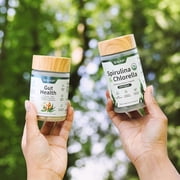 Snap Supplements Organic Spirulina and Gut Health Bundle - Superfood, Phytonutrients, Trace Minerals + Probiotic for Digestive and Gut Health