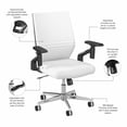 thumbnail image 6 of Move 60 Series Mid Back Leather Office Chair in White - Bonded Leather, 6 of 7