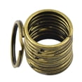 thumbnail image 3 of 50 Uds 18mm/32mm llaves divididas bronce antiguo llavero aro bucle perfecl, 3 of 4