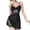 Black, variant on Lingerie for Women Lace Nightgown with Underwire Push Up Bra and Adjustable Straps Boudoir Chemise Sleepwear