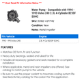thumbnail image 2 of Water Pump - Compatible with 1990 - 1993 Volvo 240 2.3L 4-Cylinder B230F SOHC - Beck Arnley, 2 of 2