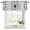 Light Gray, variant on Vintage Bees Crowns Curtain Valances for Windows, Kitchen Valance Window Treatments Panel 2 Pack, Rustic Leaves Rings Brown Gradient Rod Pocket Short Curtains for Bathroom Bedroom 42 x 12 Inch