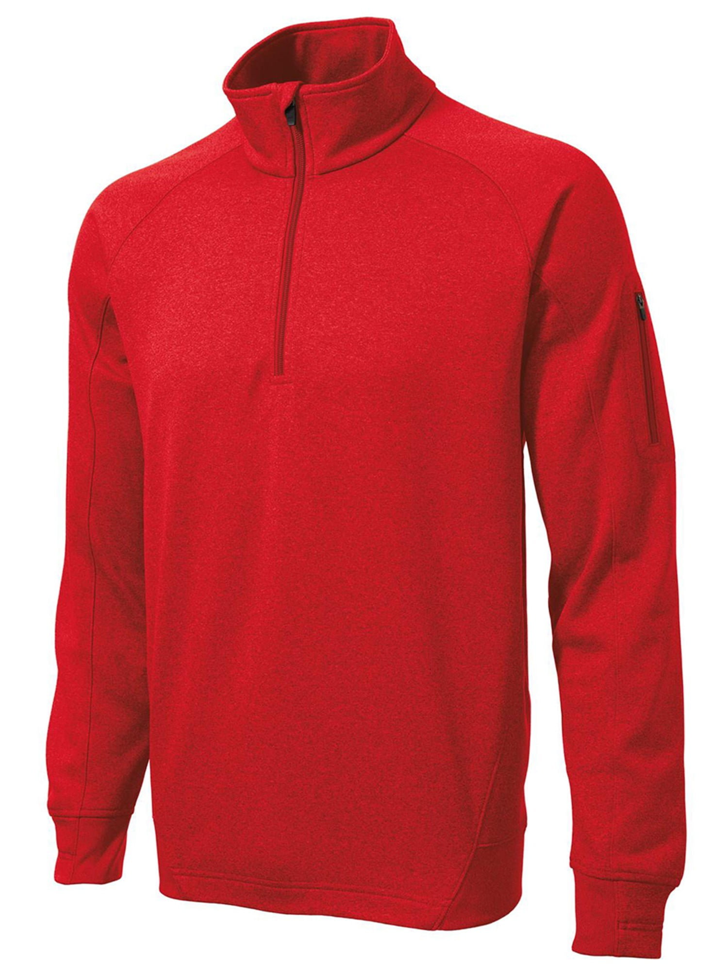 SportTek Men's Tech Fleece 1/4 Zip Colorfast Pullover