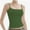 Army green, variant on Stretch Camisole Tank Tops for Women - Spaghetti Strap Undershirt Cami Fits Women