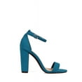 thumbnail image 2 of Fahrenheit Two Piece Women's High Heel Sandals in Blue, 2 of 3