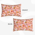 thumbnail image 2 of Lsque Funny Food Pattern Pillow Case – Soft & Cozy Throw Pillow Cover, Hypoallergenic Cushion Case for Sleeping Women with Envelope Closure-14"x20", 2 of 6