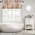 thumbnail image 5 of Wooden Valances Curtains Farmhouse Rustic Country Wood Plank Brown Hardwood Grunge Lodge Garage Vintage Windows Short Curtain Valance for Kitchen Bathroom Decor with Rod Pocket, 1 Panel 54X18 Inches, 5 of 5