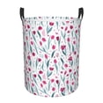 thumbnail image 6 of Lsque Tulips Flowers pattern Laundry Hamper Basket, Tall Woven Rope Hamper Basket for Clothes, Lightweight Storage Basket, Collapsible Waterproof-, 6 of 8