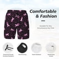 thumbnail image 3 of Balery Breast Cancer Awareness3 Bañador para hombre, shorts de playa de secado rápido con entrepierna y forro de compresión-Small, 3 of 6