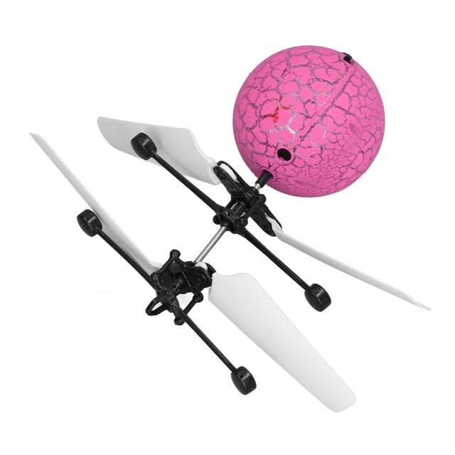 Jouet Volant pour Enfants, Balle Volante Gyroscope Lame de Vent Renforcée Intelligent Stable pour Extérieur Rose