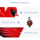 thumbnail image 2 of Figura cardinal de metal Campanas de viento Decoración interior al aire libre Pájaros Campanilla de viento Romántica Campanillas de viento de pájaro rojo, 11 Feliz Sencillez, 2 of 4