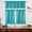 Turquoise, variant on Turquoise 3-Piece Kitchen Curtain, Wave Line Pattern Window Treatment Tiers Kitchen Curtains 36 Inch Length Farmhouse(52X18+26X36 Inch, Turquoise,3 Piece)
