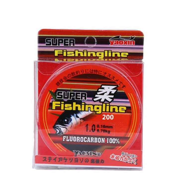 Altsales 100% Fluorocarbon Fishing Line-Invisible Underwater-Faster Sinking-  Ultralow Stretch-Fishing Leader Line 200M/219 Yard 