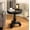 Black, variant on 26 Inch Round Wood Pedestal Side Table, Black End Table for Living Room, Compact Pedestal Table for Small Spaces