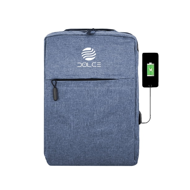 Mochila Escolar Unisex DE Gran Capacidad CON Puerto USB Dolce Lona MOCLT5