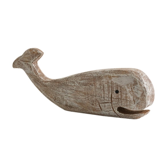 Siruishop Wood Sculpture Nautical Decoration Beach Coastal Themed Desktop Ornament