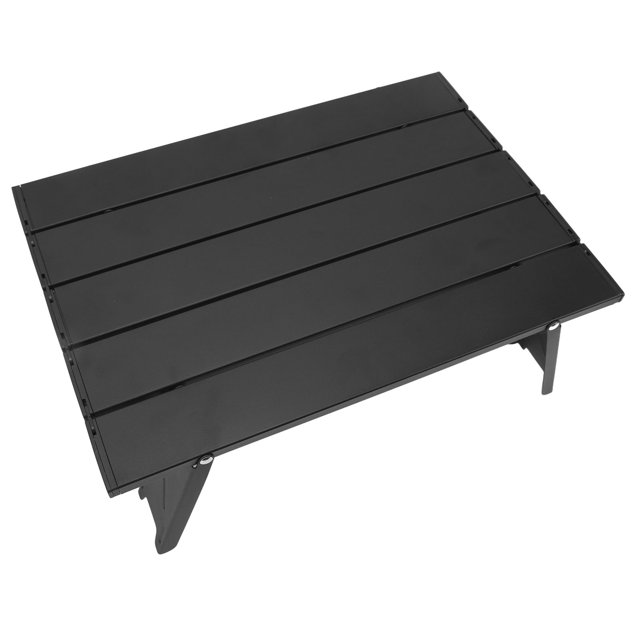 Table de Plage Pliable, Table de Pique-Nique Pliante Mini Compacte en Alliage d'Aluminium Nylon Rectangulaire Charge 25kg pour Extérieur