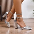 thumbnail image 6 of Women's High Heels Elegant Pointed Toe Strap Heel Dress for Wedding Party and Formal Occasions Comfortable On Shoes, 6 of 9