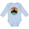 thumbnail image 3 of Inktastic Snowmobile Retro Sunset Boys or Girls Long Sleeve Baby Bodysuit, 3 of 5