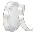 thumbnail image 1 of Coofit Craft Ribbon Metallic Simple: 24yds 0.59" Wide Satin Ribbon Gift Wrapping Ribbon, 1 of 6