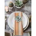 thumbnail image 3 of Burnt Orange Striped Cloth Napkins Washable Set of 8, Farmhouse Orange Ombre Stripes Reusable Dinner Table Napkins Cloth Bulk for Weddings Kitchen Restaurants Hotel Events Parties 20 x 20 Inch, 3 of 9