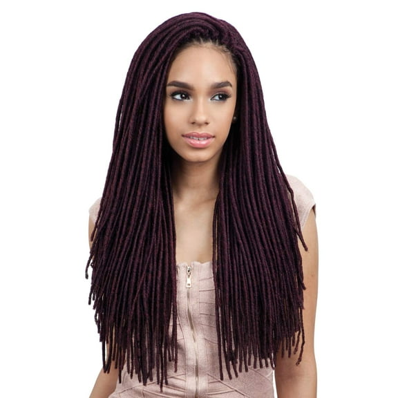 Synthetic Hair Crochet Braids 2X Soft Medium Faux Loc 20" (4-Pack, 4)