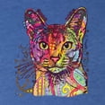 thumbnail image 5 of Wild Bobby Dean Russo Colorful Cat Abyssinian Cat Lover Men Premium Tri Blend Tee, Vintage Royal, X-Large, 5 of 5