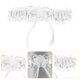 thumbnail image 4 of Xiao Hua juego de ligas de encaje con lazo, accesorios de novia, ligas de boda de encaje, ligas para las piernas, 4 of 5