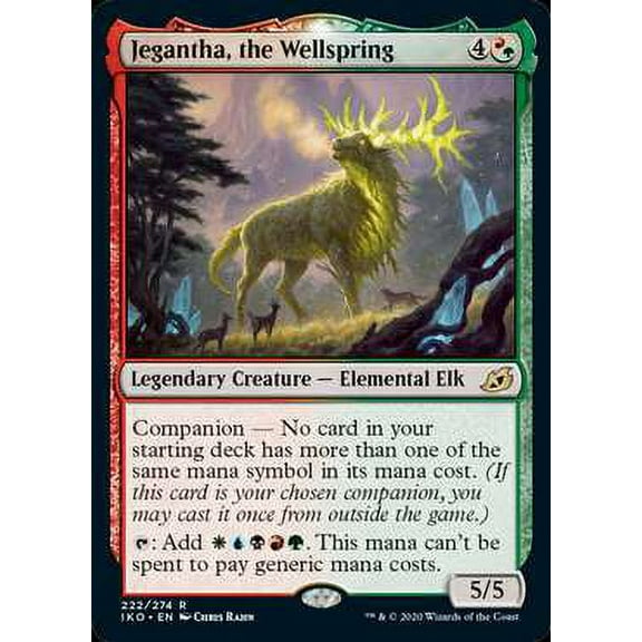 MtG Ikoria: Lair of Behemoths Rare Jegantha, the Wellspring (Foil) #222