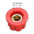 thumbnail image 3 of Uxcell 6.4mm Eje Agujero Potenciómetro Control de Volumen Perillas de Efecto Pedal Rojas 2 pcs, 3 of 3