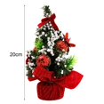 thumbnail image 4 of Decoración de árbol de Navidad multicolor, fácil de llevar, decoración en miniatura para el hogar, decoración de árbol de Pvc para escritorio, 4 of 5
