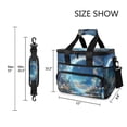 thumbnail image 3 of FORMRS Insulated Cooler Bag 24 Cans Capacity Soft Leakproof Lunch Box with Side Pockets, Floral Moon, 3 of 7